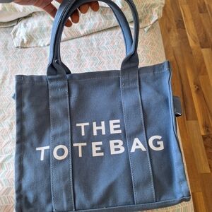 Blue Canvas Tote Bag